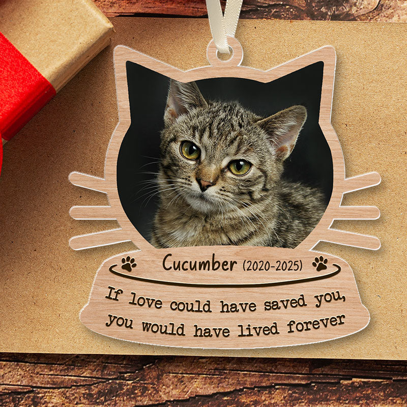 If Love Could Have Saved You - Pet Memorial Gift - Personalized Acrylic Ornament
