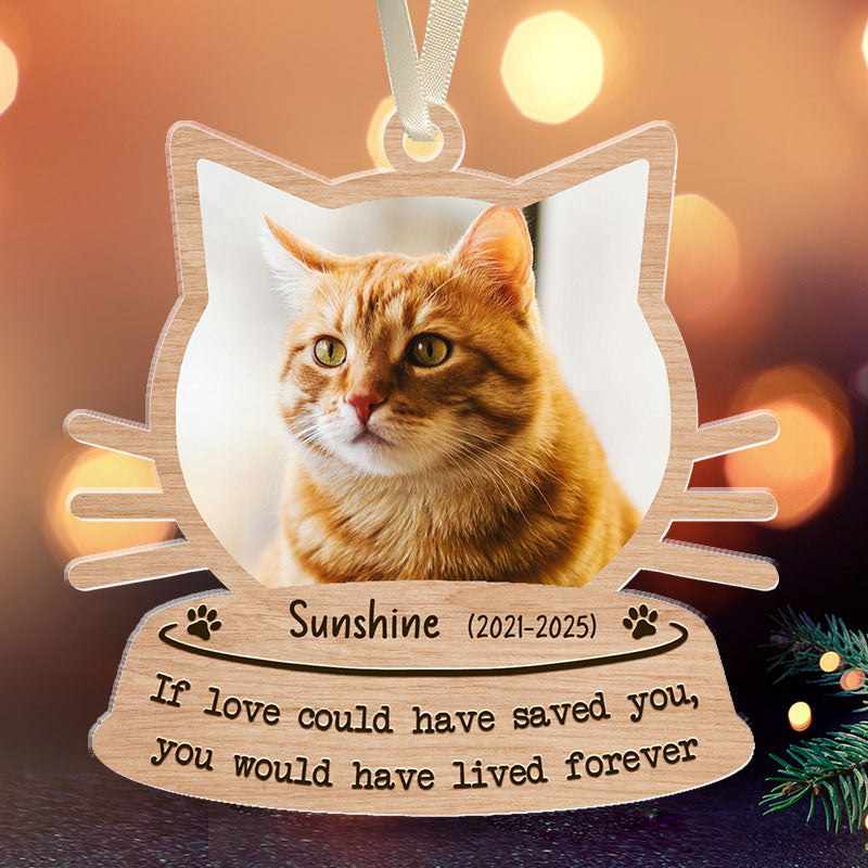 If Love Could Have Saved You - Pet Memorial Gift - Personalized Acrylic Ornament