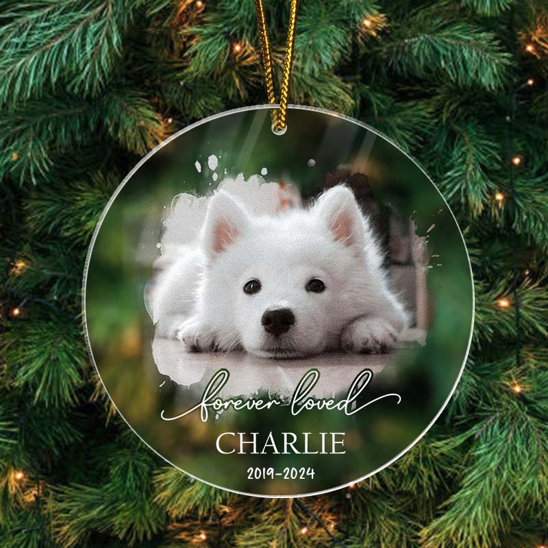 Forever Loved Pet Photo - Personalized Acrylic Ornament
