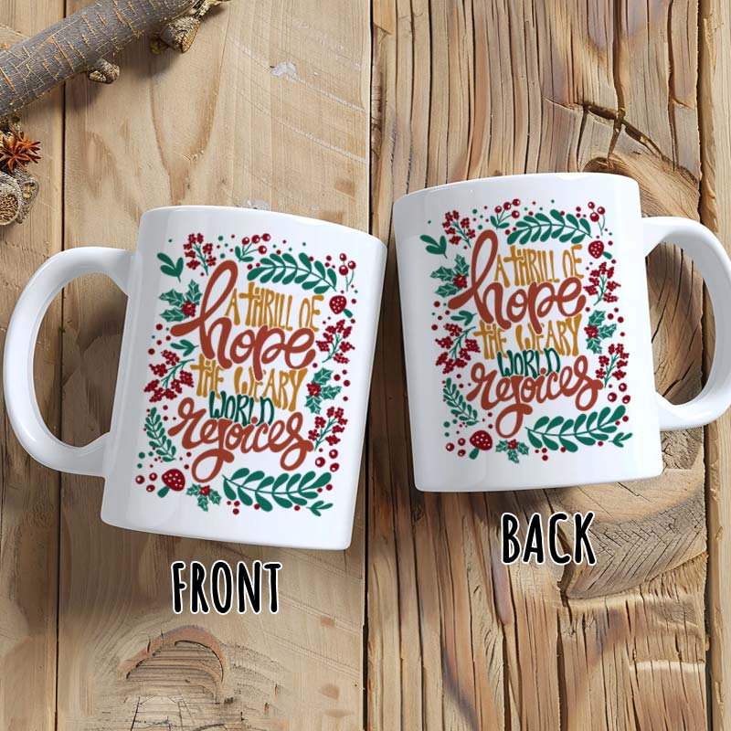 A Thrill Of Hope - Personalized Mug