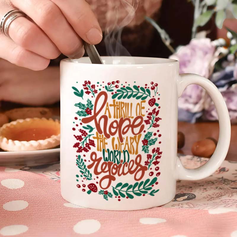 A Thrill Of Hope - Personalized Mug