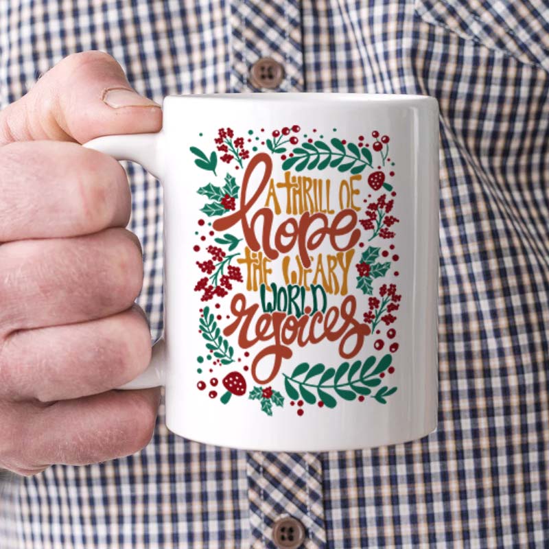 A Thrill Of Hope - Personalized Mug