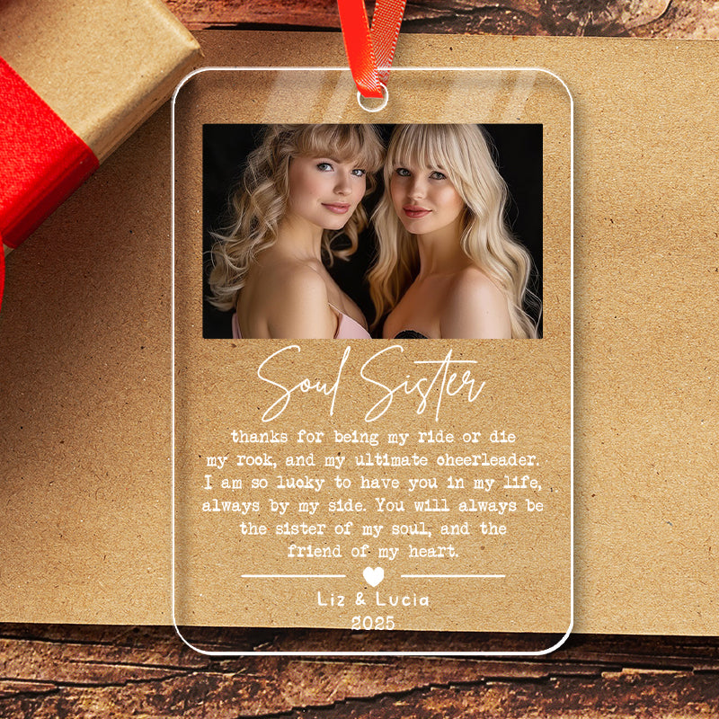 Soul Sister - Christmas Gift For Best Friend, Sister - Personalized Acrylic Ornament