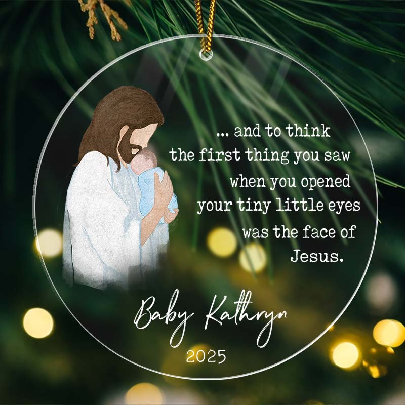 Baby Remembrance - In Loving Memory Baby Gift - Personalized Acrylic Ornament