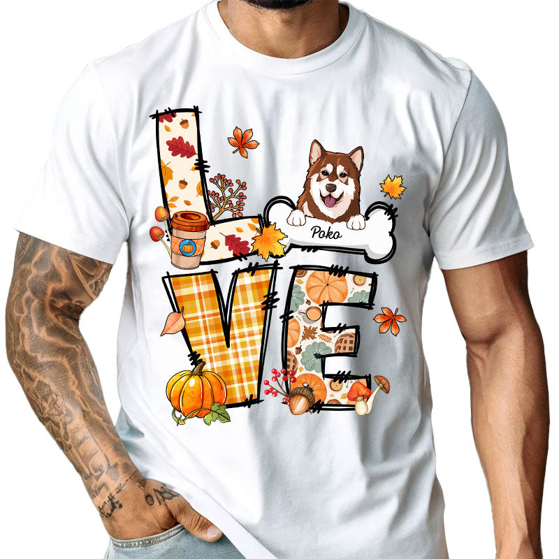 Pumpkin Spice & Pets - Gift For Pet Lovers - Personalized T-Shirt