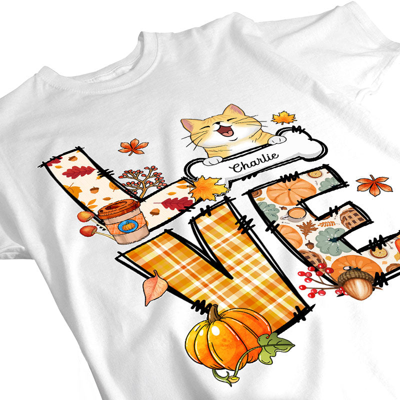 Pumpkin Spice & Pets - Gift For Pet Lovers - Personalized T-Shirt