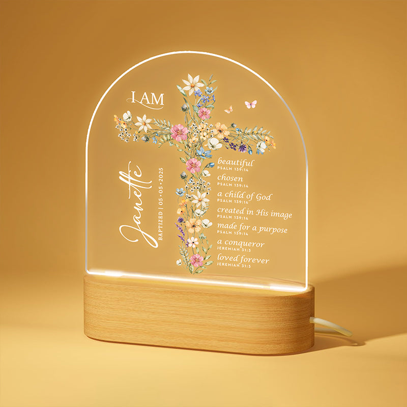 Child Of God - Bible Verse - Gifts For Women, Christian Gifts, Jesus Lover Gifts - Personalized LED Light