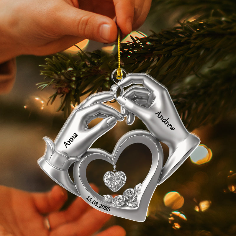 Anniversary Wedding Gifts For Couples - Personalized Acrylic Orrnament