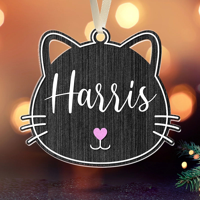 Custom Cat - Christmas Gift For Cat Lovers - Personalized Acrylic Ornament