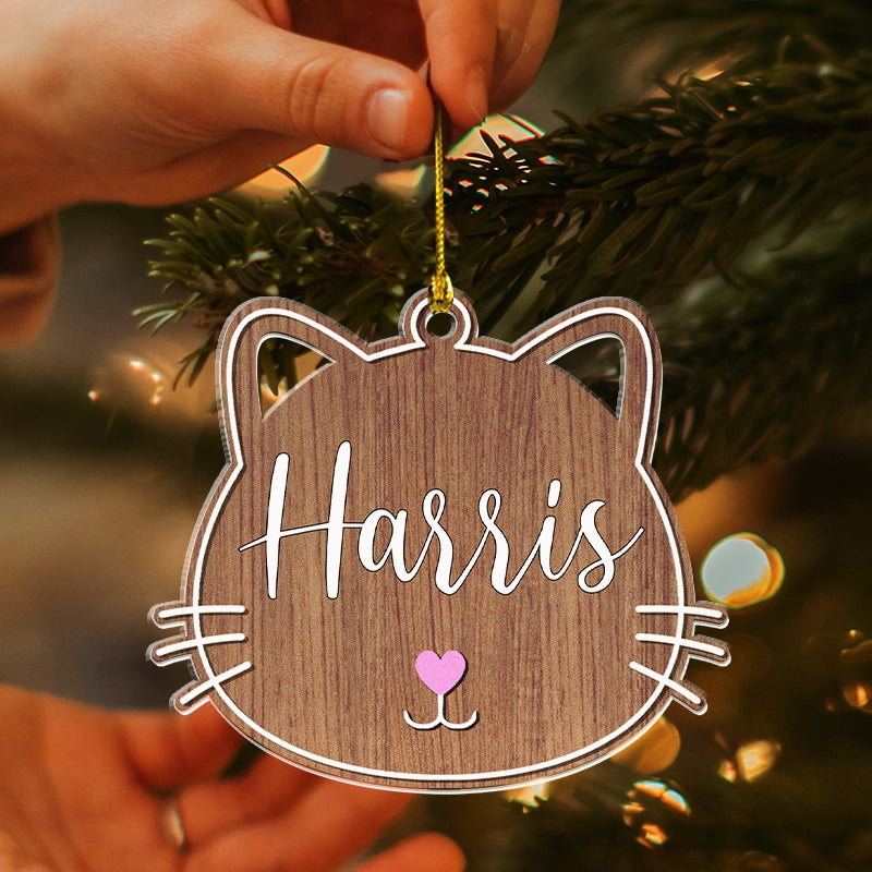 Custom Cat - Christmas Gift For Cat Lovers - Personalized Acrylic Ornament