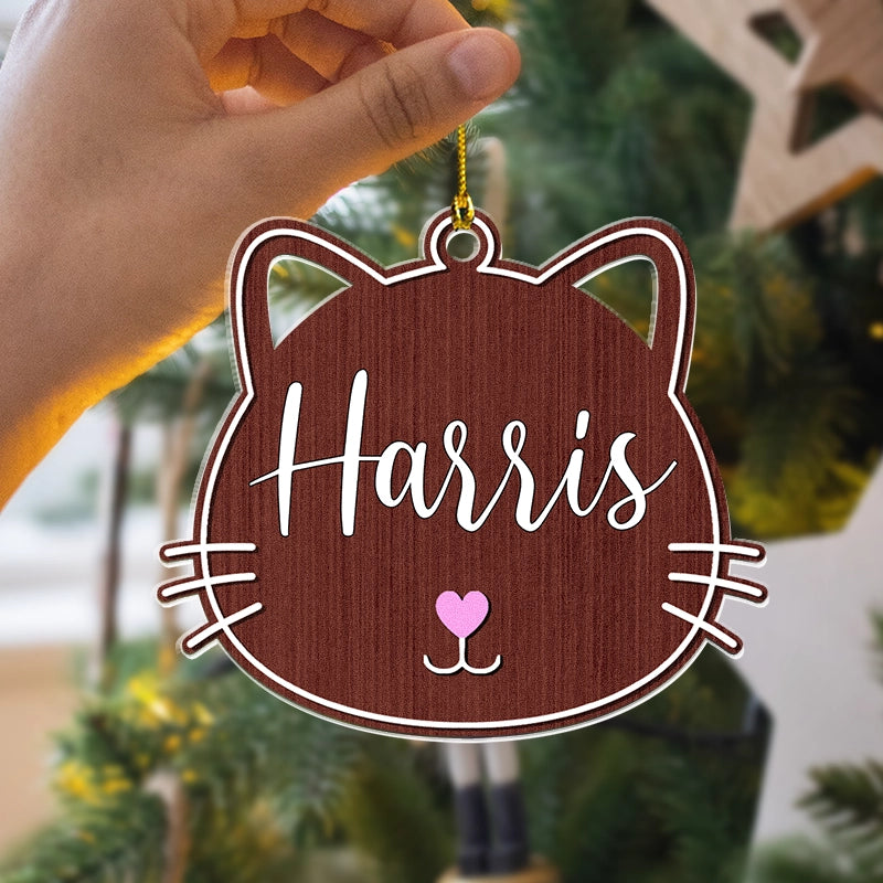 Custom Cat - Christmas Gift For Cat Lovers - Personalized Acrylic Ornament
