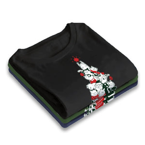Meowy Christmas Cat Tree - Gift For Pet Dad, Pet Mom, Dog Dad, Cat Dad, Dog Mom, Cat Mom - Personalized T-Shirt