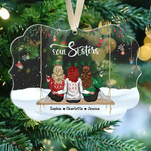 Soul Sisters - Christmas Family Gift - Personalized Acrylic Ornament