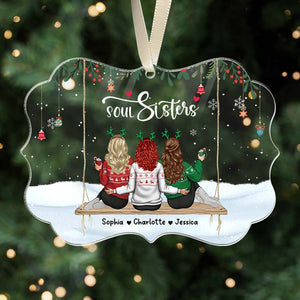 Soul Sisters - Christmas Family Gift - Personalized Acrylic Ornament