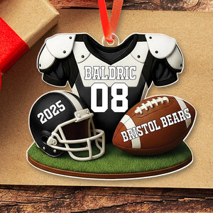 Football Player Uniform - Gift For Football Lovers, Players, Team Spirit Gift - Personalized Acrylic Ornament