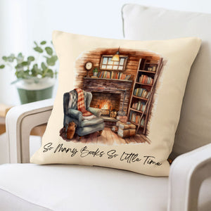 Cozy Reading Nook - Book Lover Gift, Literary Decor - Personalized Pillow