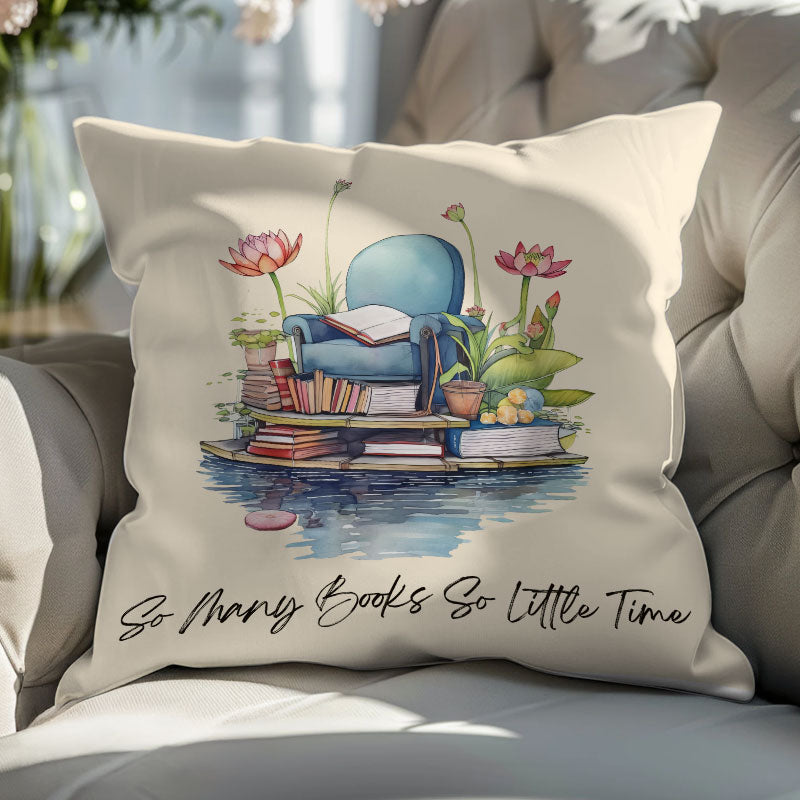 Cozy Reading Nook - Book Lover Gift, Literary Decor - Personalized Pillow