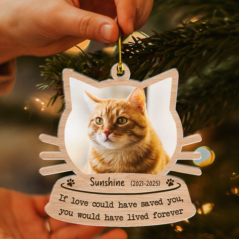 If Love Could Have Saved You - Pet Memorial Gift - Personalized Acrylic Ornament
