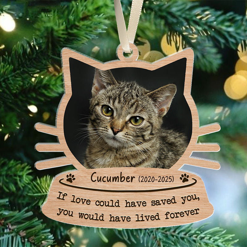 If Love Could Have Saved You - Pet Memorial Gift - Personalized Acrylic Ornament