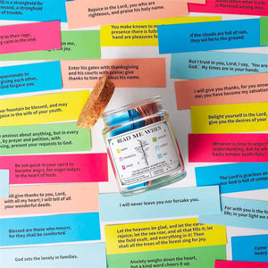 Christian Read Me When - Encouraging Christian Gift, Hallow Grace Scripture Jar, Birthday - Personalized Bible Verse Jar