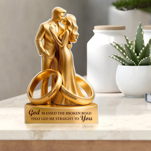 Couple Wedding Anniversary Gift - Personalized Shaped Acrylic Plaque