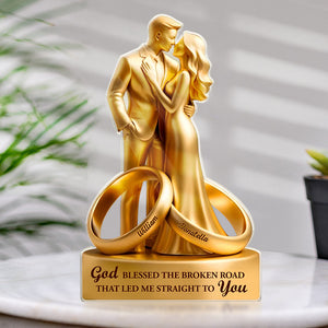 Couple Wedding Anniversary Gift - Personalized Shaped Acrylic Plaque