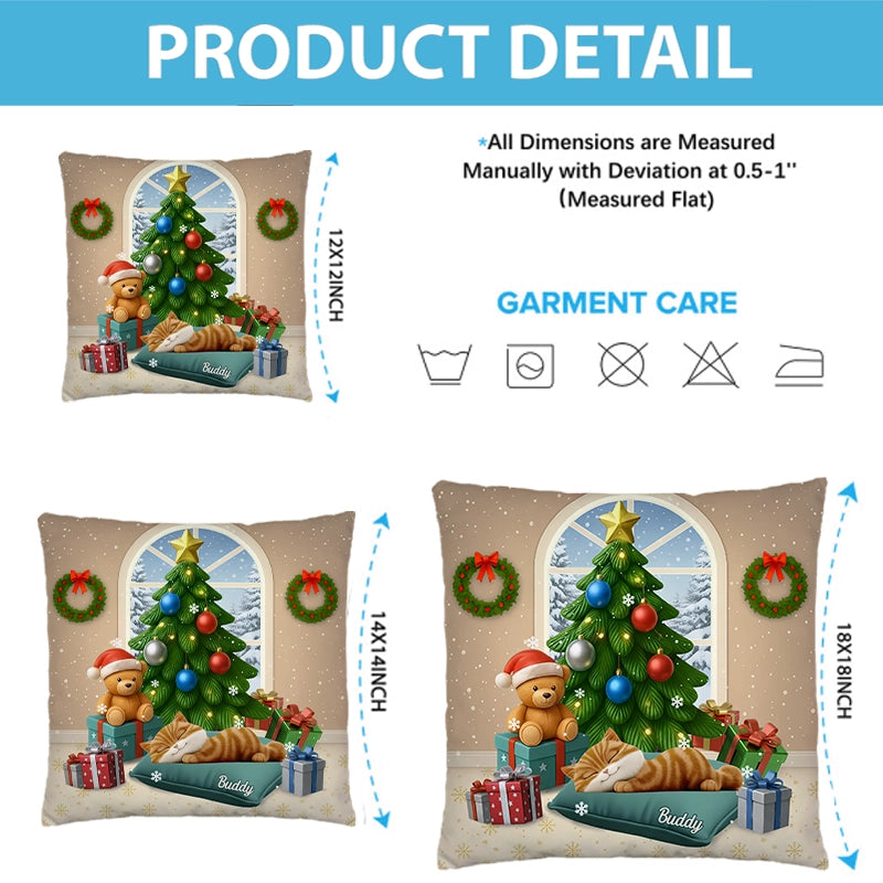 Sleeping Pet - Gift For Cat Lovers, Dog Lovers, Pet Lovers - Personalized Pillow