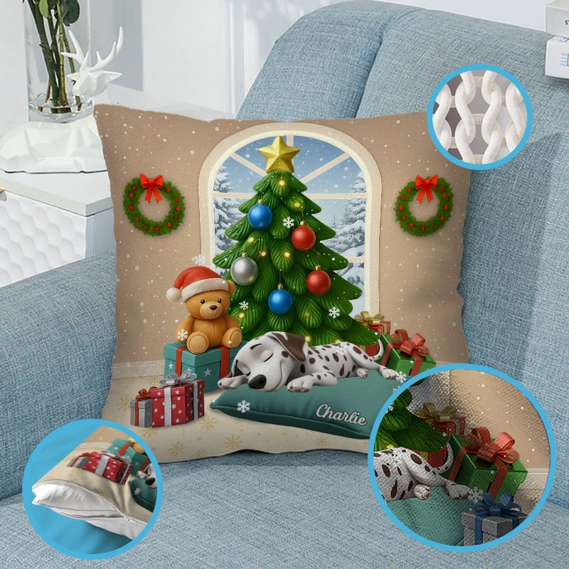 Sleeping Pet - Gift For Cat Lovers, Dog Lovers, Pet Lovers - Personalized Pillow