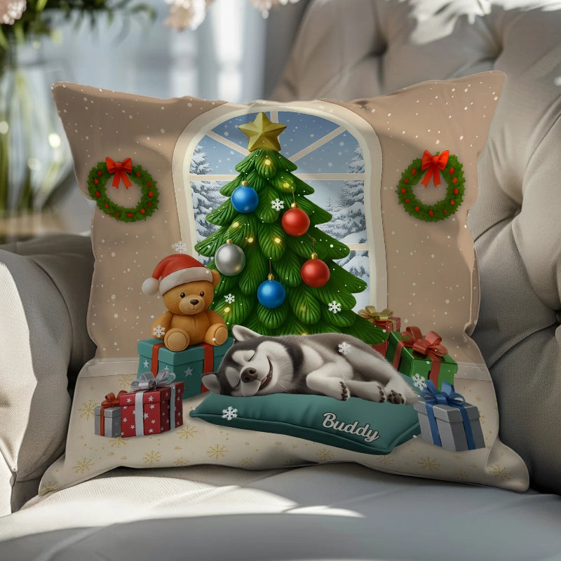 Sleeping Pet - Gift For Cat Lovers, Dog Lovers, Pet Lovers - Personalized Pillow