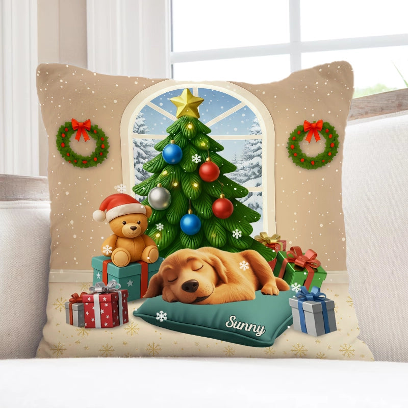 Sleeping Pet - Gift For Cat Lovers, Dog Lovers, Pet Lovers - Personalized Pillow