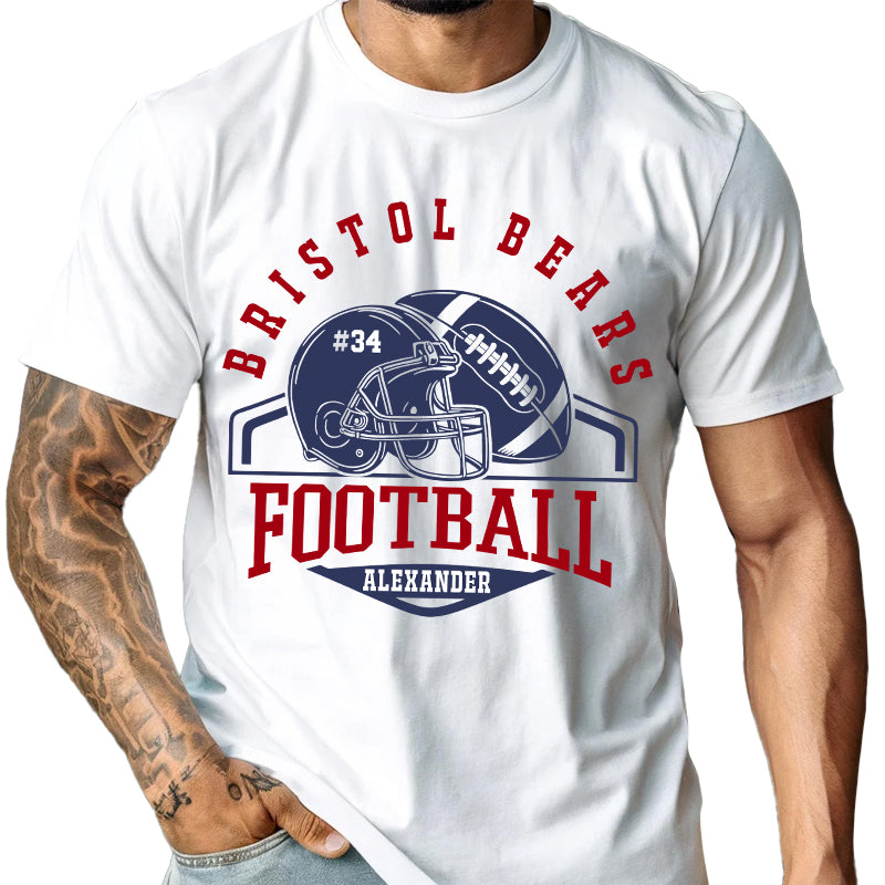 Football Team Spirit - Gift For Fans & Players, Game Day - Personalized T-Shirt