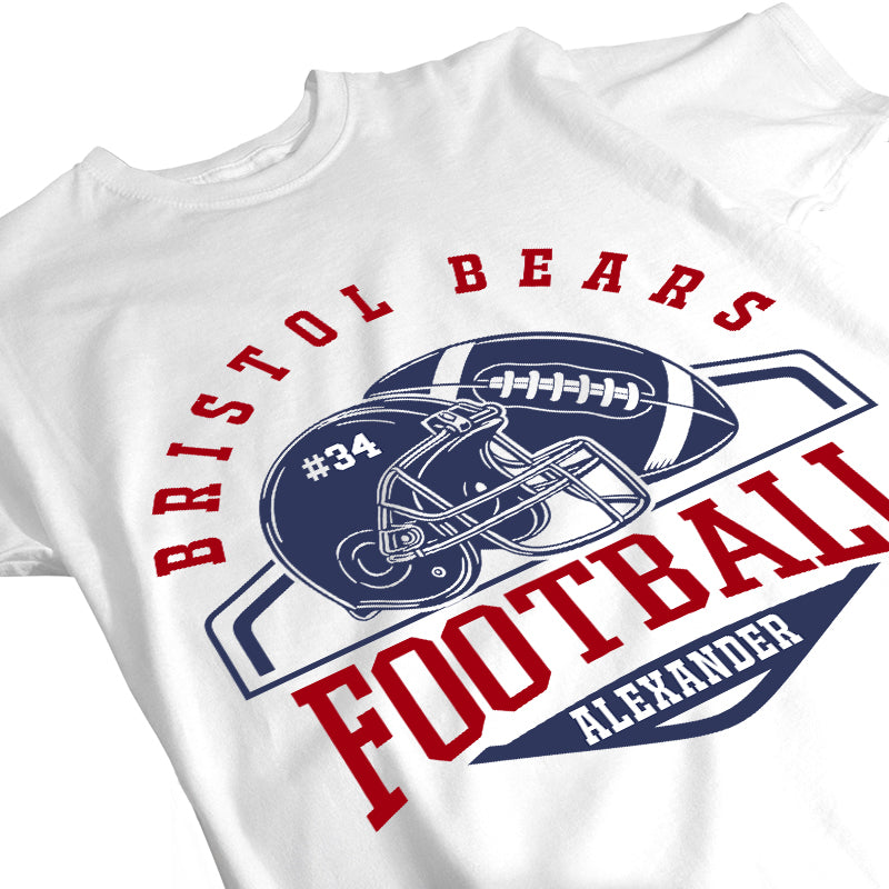 Football Team Spirit - Gift For Fans & Players, Game Day - Personalized T-Shirt