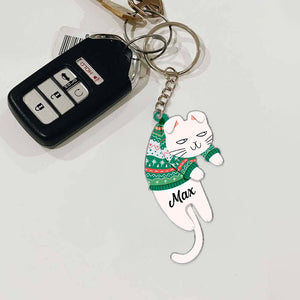 Funny Cat - Gift For Cat Lovers, Pet Lovers - Personalized Acrylic Keychain