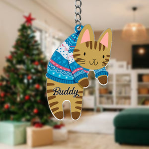 Funny Cat - Gift For Cat Lovers, Pet Lovers - Personalized Acrylic Keychain