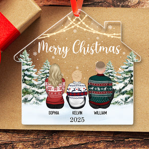 Christmas Family 2025 - Christmas Gift For Family Members - Personalized Acrylic Ornament