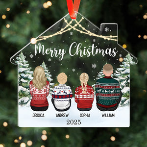 Christmas Family 2025 - Christmas Gift For Family Members - Personalized Acrylic Ornament