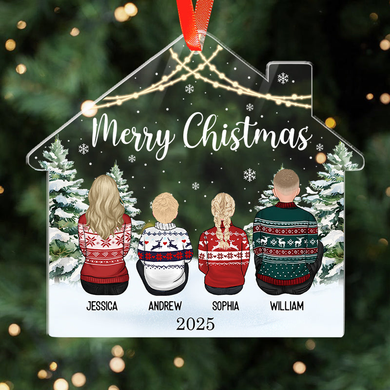 Christmas Family 2025 - Christmas Gift For Family Members - Personalized Acrylic Ornament