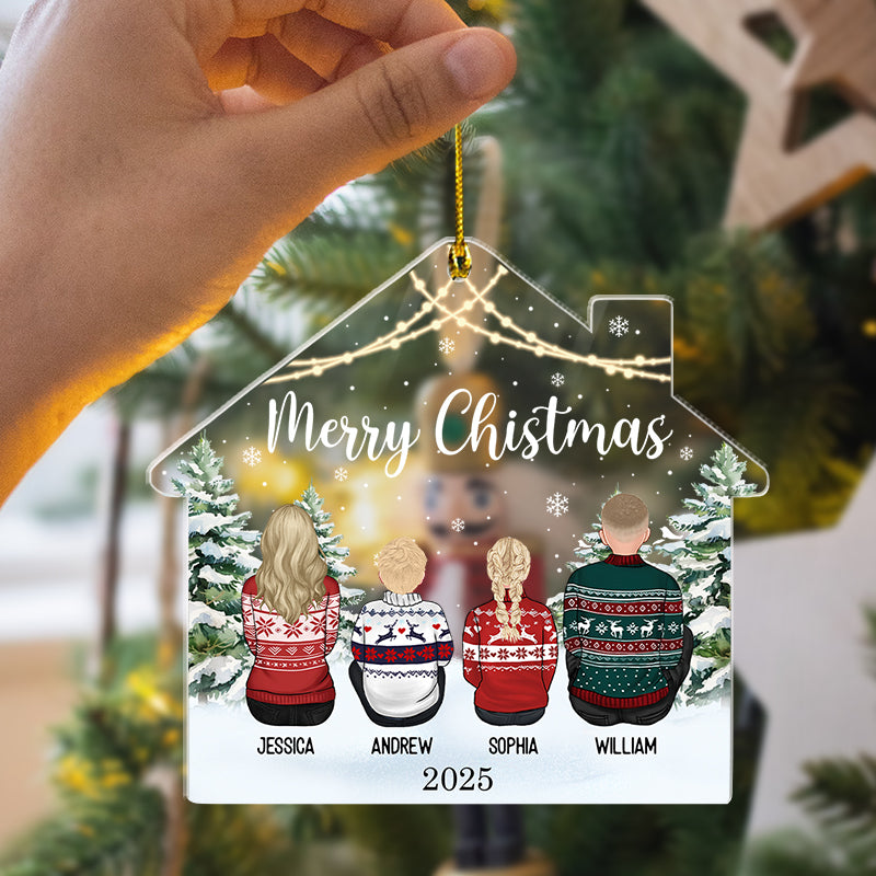 Christmas Family 2025 - Christmas Gift For Family Members - Personalized Acrylic Ornament