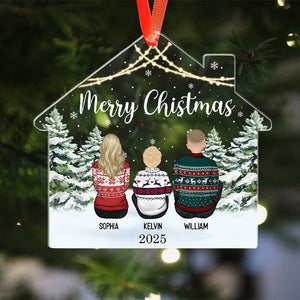 Christmas Family 2025 - Christmas Gift For Family Members - Personalized Acrylic Ornament