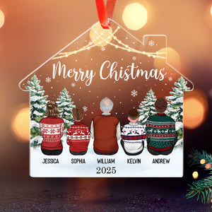 Christmas Family 2025 - Christmas Gift For Family Members - Personalized Acrylic Ornament