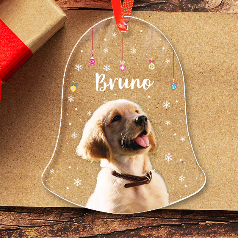 Custom Pet Photo - Christmas Gift For Pet Lovers - Personalized Acrylic Ornament