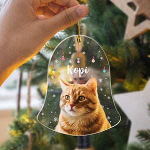 Custom Pet Photo - Christmas Gift For Pet Lovers - Personalized Acrylic Ornament