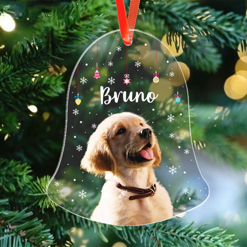 Custom Pet Photo - Christmas Gift For Pet Lovers - Personalized Acrylic Ornament