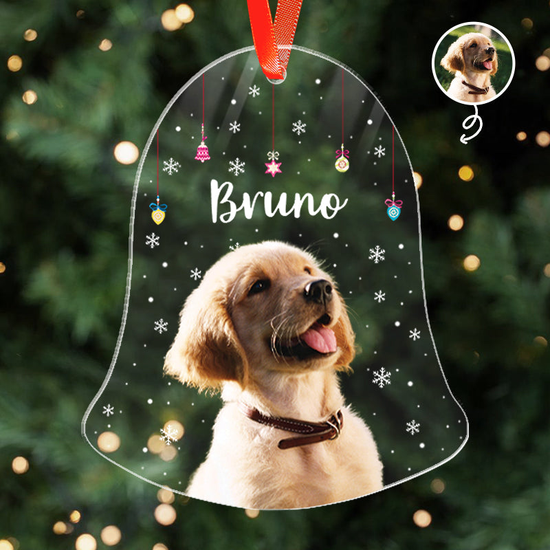 Custom Pet Photo - Christmas Gift For Pet Lovers - Personalized Acrylic Ornament
