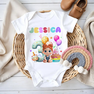 First Baby Birthday - Personalized Baby Onesie