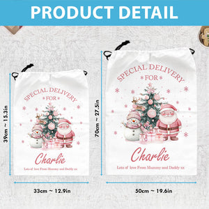 Special Delivery - Custom Christmas Gift For Kids - Personalized Christmas Bag