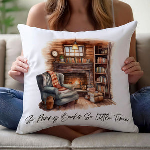 Cozy Reading Nook - Book Lover Gift, Literary Decor - Personalized Pillow
