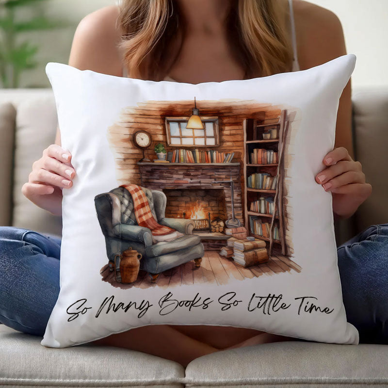 Cozy Reading Nook - Book Lover Gift, Literary Decor - Personalized Pillow