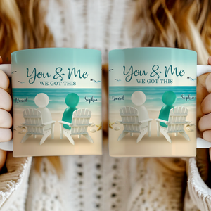 You & Me We Got This Sea Glass - Couple Gift - Personalized Mug
