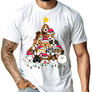 Dog Christmas Tree - Christmas Gift For Pet Dad, Pet Mom, Dog Dad, Cat Dad, Dog Mom, Cat Mom - Personalized T-Shirt